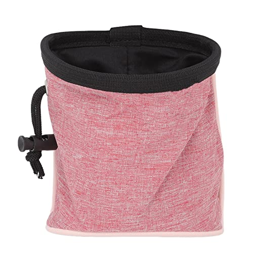 Gavigain Dog Treat Beutel, einstellbare Taillenbeutel mit Poop -Beutelspender, geräumiger Lagerung, Robustes Polyester für Hundetraining und Gehen (Pinkish) von Gavigain