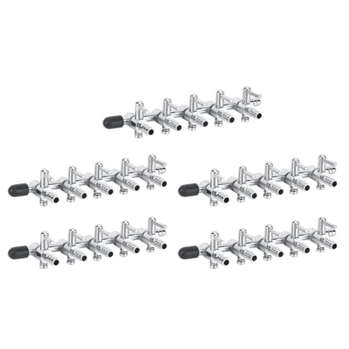 Gavigain Edelstahl -Aquariumluftventil, verstellbare Luftsteuerung, Rost, mehrere Konfigurationen für Fischbegeisterte (Five Heads) von Gavigain