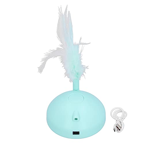 Gavigain Electric Cat Blinking Feather Plattentable Interactive Toy für lustiges Kratzen von Katzen Gavigain Electric Cat Blinking Feather Plattentable Interactive Toy für lustiges Kratzen von Katzen von Gavigain