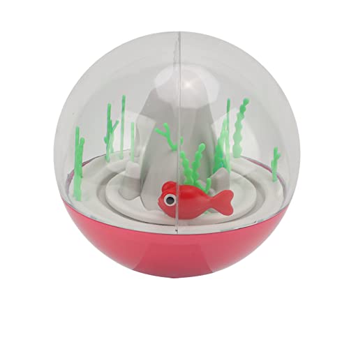 Gavigain Electric Ocean Ball Cat Toy Spielzeug, interaktiver Schwimmfisch, Berührung aktiviert, batteriebetrieben, ABS, für Innenkatzen (Pink) von Gavigain