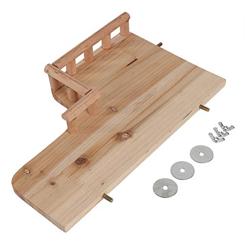 Gavigain Hamster Holzkletter -Rastplattform Spielzeug für kleine Haustiere 20 x 33,5 x 5 cm Khaki von Gavigain