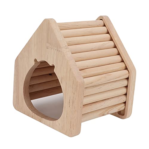 Gavigain Hamster Kletterhaus Schöne Eiche Kiefer Holz Nest Versteck für kleine goldene Seidenbär mit Haustieren von Gavigain