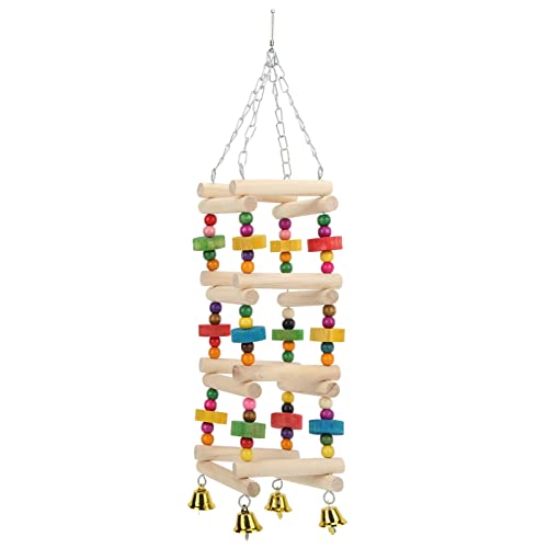 Gavigain -Holzvogelleiter, Non, farbenfrohe Perlen, Klettern und Übungsspielzeug, für Sittiche, Lovebirds, kleine Vögel Gavigain -Holzvogelleiter, Non, farbenfrohe Perlen, Klettern und Übungsspielzeug, für Sittiche, Lovebirds, kleine Vögel von Gavigain