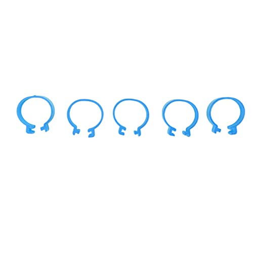Gavigain Huhn Ente Vogel Identifikation Beinband Kunststoffmaterial Open-Type Schnalle Geflügel Identifikation Beinband für Geflügel-Management (blau) von Gavigain