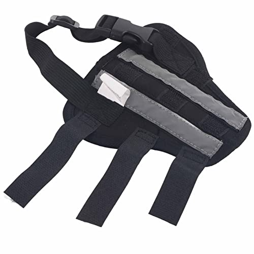 Gavigain Hunde Hinterbein Stall stabile Stütze Kniepolster Welpe Hinterbein Beschützer für die Erholung schwarzes Neoprenmaterial (XXS) von Gavigain