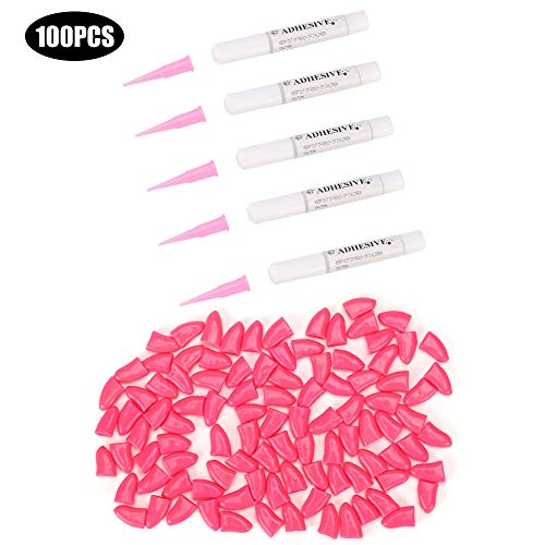 Gavigain Hundenagelabdeckung Schutz für PET -Pflegeklauenkappe 100pcs Accessoire (L) von Gavigain