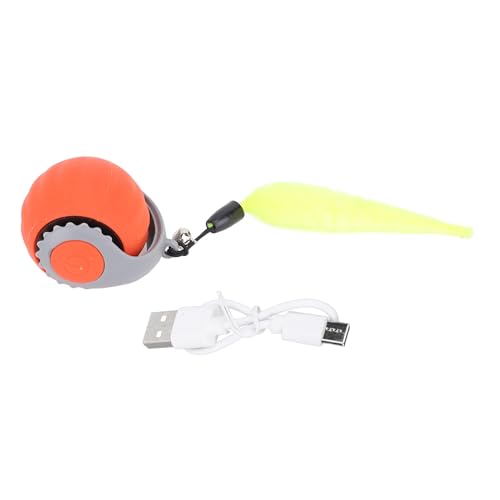 Gavigain Interactive Cat Toy Toy Smart Sensor Rolling Ball, selbst unterhaltsamer Spaß, Energieschub, für Innenkatzen, körperliche Fitness und mentale Stimulation (Orange) von Gavigain