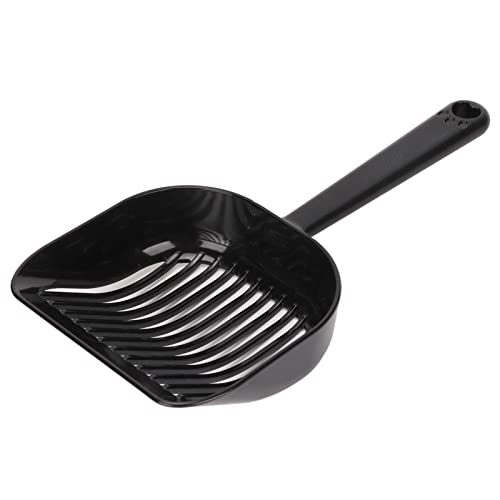 Gavigain Katzenstreu Schaufel Effizienter Sandlecks Schaufel mit ergonomischem Griff für PET -Reinigungsmaterial (Black Regular Style) von Gavigain