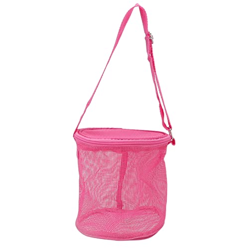 Gavigain Kleiner Haustierträger, atmungsaktives Netz, verstellbare Schultergurte, Öffnen, für Meerschweinchen, Hamster, Zuckerglarten (Pink) von Gavigain