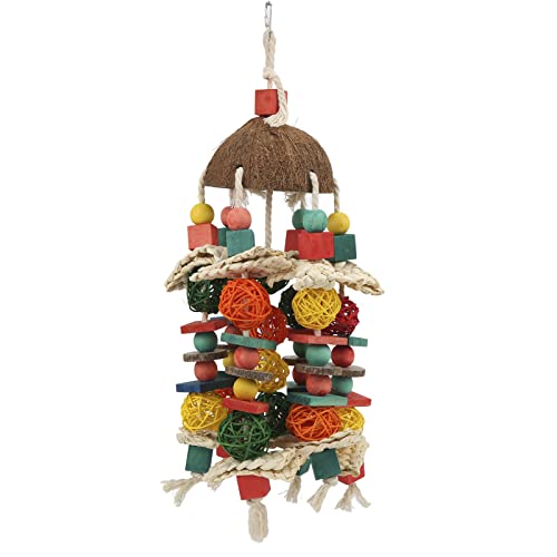 Gavigain Large Coconut Shell Bird Toy, Non, Biss, Bite, Bite und Kaut -Accessoire, für afrikanische Grautöne, Maas, Cockatoos, Papageien Gavigain Large Coconut Shell Bird Toy, Non, Biss, Bite, Bite und Kaut -Accessoire, für afrikanische Grautöne, Maas, Cockatoos, Papageien von Gavigain