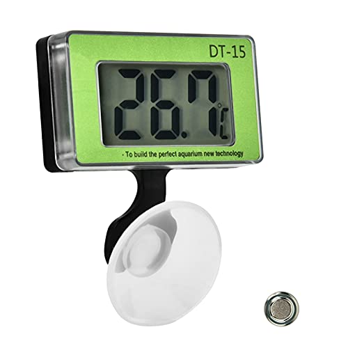 Gavigain Mini Digitales Aquarium -Thermometer, genaue Temperatursonde, eintauchen mit Saugbecher, leicht zu lesen für Fischbesitzer von Gavigain