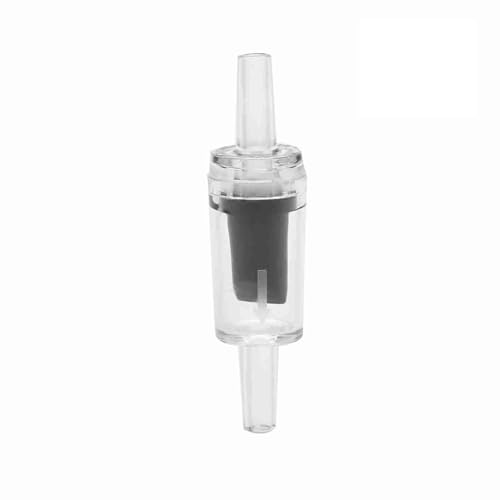 Gavigain -Packung von 10 Aquarium -Nicht -Return -Sicherheitsventilen, verhindert Wassertile, verbessert die Lebensdauer der Pumpe für Luftpumpe und Sauerstoffgeräte (Transparent Black) von Gavigain