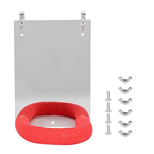 Gavigain Papageienspiegelständer, Edelstahl, gefrostete Stange, Klauen und Schnabelschleife, Robustes und ansprechendes Spielzeug für Vögel, Barsch und Pflegeaktivität Gavigain Papageienspiegelständer, Edelstahl, gefrostete Stange, Klauen und Schnabelschleife, Robustes und ansprechendes Spielzeug für Vögel, Barsch und Pflegeaktivität von Gavigain