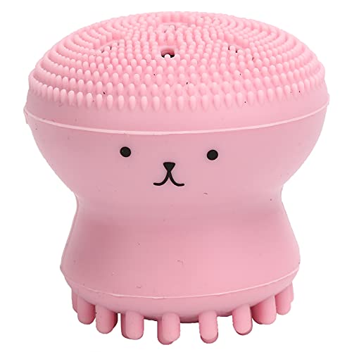 Gavigain Pet Bad Pinsel, weicher Gummi -Shampoo -Spender, Massage- und Reinigungswerkzeug, kompakt und tragbar, für Hunde und Katzen (Pink【Bubble Brush】) von Gavigain