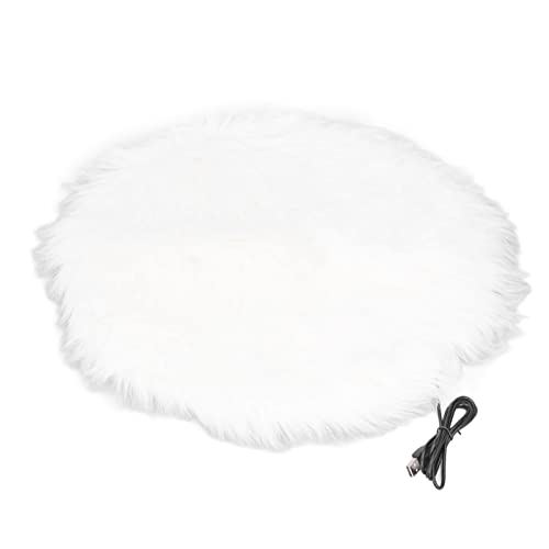 Gavigain Pet Electric Decke Plüsch Imitation Nerzhaare für Hunde Katzenwärmungskissen (White Mink) von Gavigain