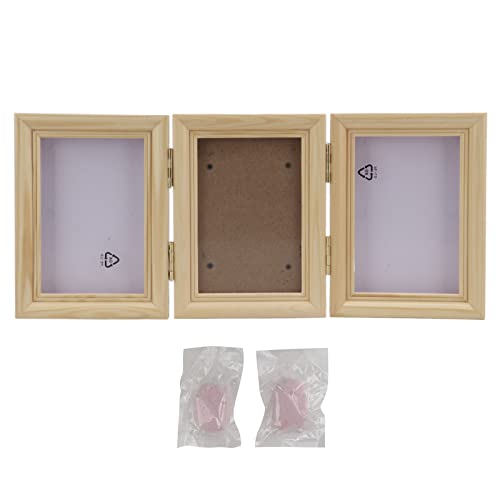 Gavigain Pet Print Keepsake Frame Holzhölzer Print Gedenks Photo Frame DIY PETH MEHRIAL RAME für Haustierliebhaber (Log Frame) von Gavigain