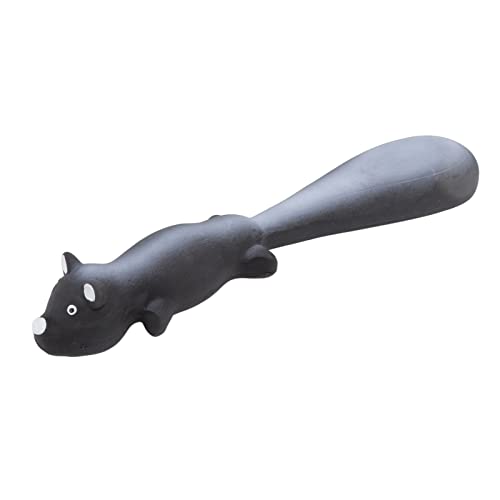 Gavigain Quietschendes Hundespielzeug aus Latex, sicher nicht, interaktives Apportieren und Kauen, Gesundheit, geistige Stimulation, für Hunde (Schwarz) von Gavigain