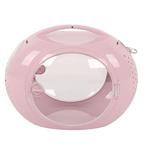 Gavigain Transparent Pet Rucksack Carrier, Ergonomisches Design, ausgezeichnete Belüftung, sicheres Doppel -Tür -System für Wandern, Camping, Outdoor -Aktivitäten (Minimalist Space Cat Pack [Pink]) von Gavigain
