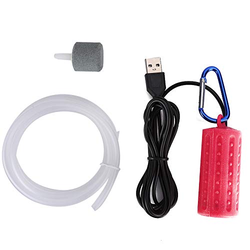 Gavigain USB -Ladung Erhöhung Sauerstoffpumpe Stummschärfe Ausrüstung Fischtank Aquarium Sauerstoffpumpe USB -Kabel Weichluftrohr Luftstein von Gavigain