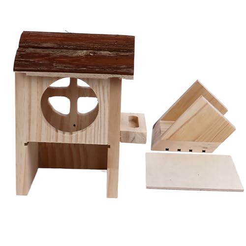 Gavigain Unterschlupf für kleine Haustiere aus Zedernholz, Nicht multifunktional, gemütlich und robust, für Hamster, Meerschweinchen, Kaninchen, Chinchillas Gavigain Unterschlupf für kleine Haustiere aus Zedernholz, Nicht multifunktional, gemütlich und robust, für Hamster, Meerschweinchen, Kaninchen, Chinchillas von Gavigain