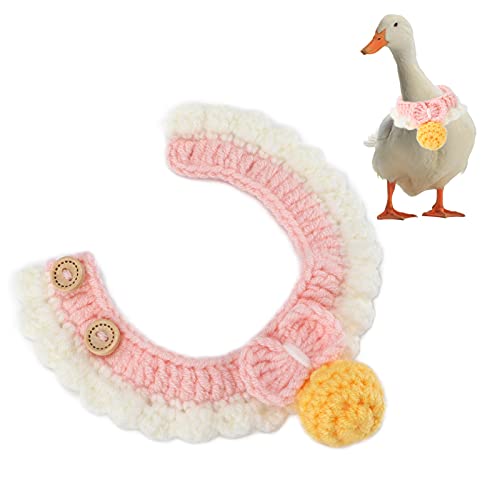 Gavigain Verstellbarer Woll -Halshals für Haustiere, weich und bequem, Multi -Event -Accessoire, für Enten, Gänse, Hühner und kleine Vögel (M) von Gavigain