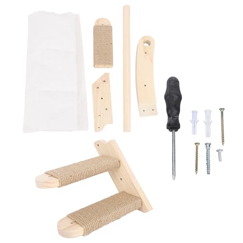 Gavigain -Wand -Katze Hängematte, platzsparendes Design, Robustes Holz, Sisal -Scratch -Pad, abnehmbares Kissen, leicht zu reinigen, für Katzen und kleine Räume Gavigain -Wand -Katze Hängematte, platzsparendes Design, Robustes Holz, Sisal -Scratch -Pad, abnehmbares Kissen, leicht zu reinigen, für Katzen und kleine Räume von Gavigain