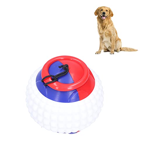 Gavigain Zerrspielzeug für Hunde, Trainingsball mit Seil, Hundetrainingsball am Seil, Kauspielzeug für Haustiere, interaktives Spielen mit Griff für Kautraining, Zug- und Wurfspielzeug, Zer (Azul) von Gavigain