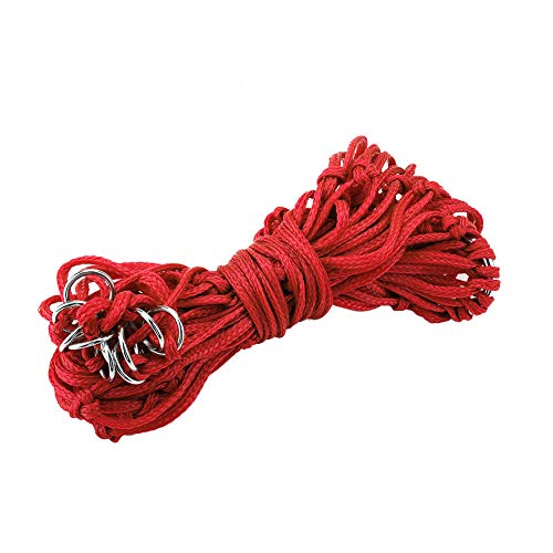Gavigain esernährungsbeutel Nylon Slow Feeder Equine Heu -Netz mit kleiderbügeliger Faltbarer großer Kapazität für Erwachsene e (Red) von Gavigain
