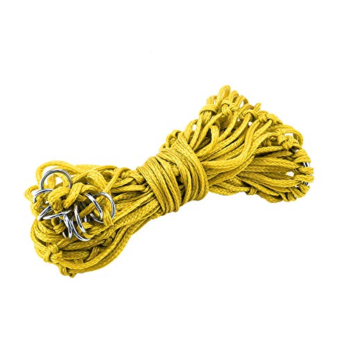 Gavigain esernährungsbeutel Nylon Slow Feeder Equine Heu -Netz mit kleiderbügeliger Faltbarer großer Kapazität für Erwachsene e (Yellow) von Gavigain