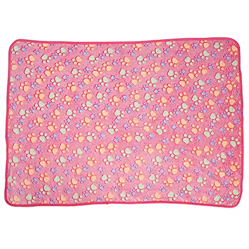 Gavigain kleine Haustiermatte, Soft Coral Fleece, gemütliches Druckdesign, Waschbar, Leicht, für kleine Hunde, Katzen, Welpen, Kätzchen (104 * 76cm) von Gavigain