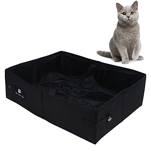Gavigain tragbare Faltbare Katze Katzentoilette, leckere Beweis, geräumige und leichte, für Reisen, Camping und Nutzung im Freien (S) von Gavigain