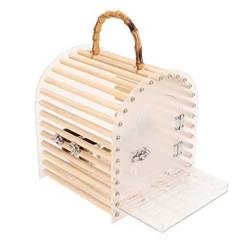 Gavigain tragbarer Vogelkäfig, Acryl -Reiseträger mit Griff, Flucht -Proof -Design, klarer 360 ° Sichtbarkeit, leichtes Gewicht für kleine Vögel Gavigain tragbarer Vogelkäfig, Acryl -Reiseträger mit Griff, Flucht -Proof -Design, klarer 360 ° Sichtbarkeit, leichtes Gewicht für kleine Vögel von Gavigain