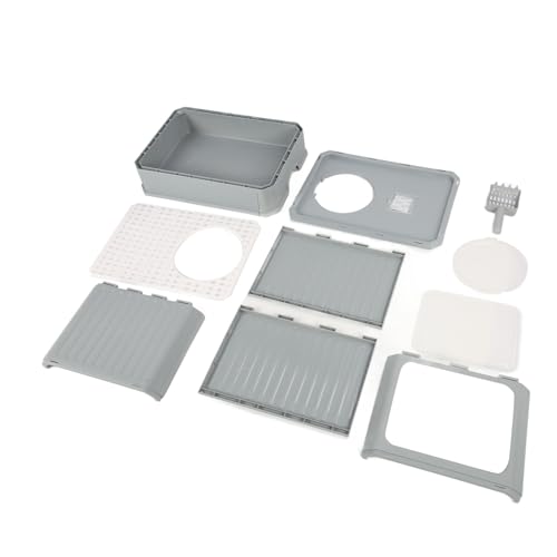 Geschlossene Katzentoilette von Gavigain, Geruchskontrolle, Faltbare ausziehbare Schublade, hohe Seiten, geräumig, kein PP-Material, ideal für Haushalte mit Mehreren Katzen Geschlossene Katzentoilette von Gavigain, Geruchskontrolle, Faltbare ausziehbare Schublade, hohe Seiten, geräumig, kein PP-Material, ideal für Haushalte mit Mehreren Katzen von Gavigain