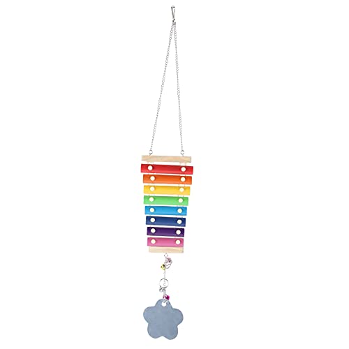 Hühnchen -Xylophon -Spielzeug sicherer hölzerner Papageienglocken Bell -Vogel -Hängende Spielzeug von Gavigain