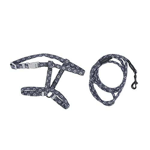 Japanesstil Katze Verstellbares Kabelbaum Leine Set Weiches leichtes sicheres süßes Design atmungsaktiv für Katzen mit einem Gewicht von 2,5-10 kg (M) von Gavigain