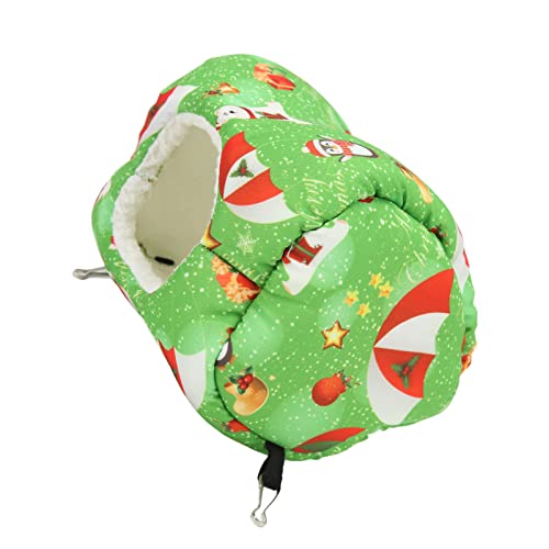 Kleiner Haustier Hanging Tunnel Hamster Winter warm warm Hängematte Käfig Zucker Segelflugzeug Hedgehog entzückende gemütliche Tunnel -Versteck für kleine Haustiere (Green) von Gavigain
