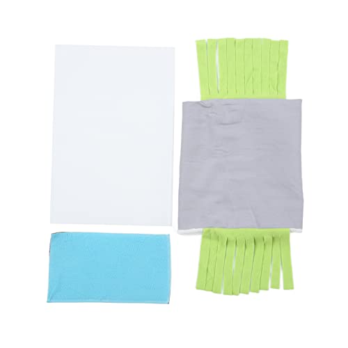 Kleines Tier Quaste Tassel Tunnel Nest Safe abnehmbare Versteckrohrhaus Hamster Meerschweinchen Kaninchen Leinwand Flanell Plastik (Gray and Green) von Gavigain
