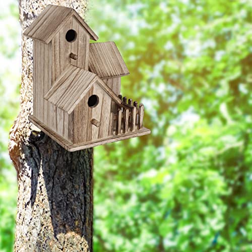 Vogelhaus aus Holz, klein, für den Außenbereich, Garten, Nistkasten, Vogelhaus, Haustierbedarf von Gavigain