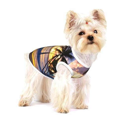 Atemberaubende Jamaika-Strand-T-Shirts für kleine Hunde, modisches Hemd, atmungsaktiv, ärmellos für kleine Hunde Atemberaubende Jamaika-Strand-T-Shirts für kleine Hunde, modisches Hemd, atmungsaktiv, ärmellos für kleine Hunde von GaxfjRu