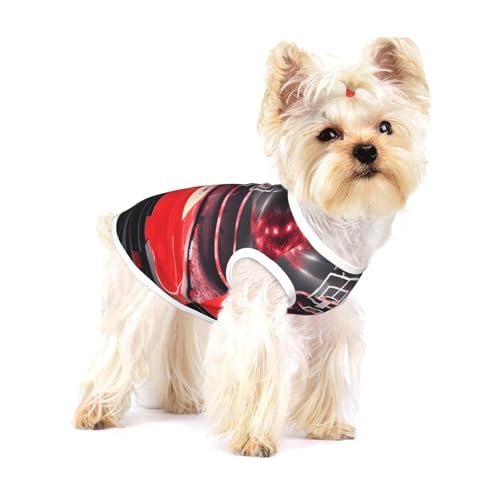 Basketball-Arenas-T-Shirts für kleine Hunde, modisches Shirt, atmungsaktiv, ärmellos, für kleine Hunde Basketball-Arenas-T-Shirts für kleine Hunde, modisches Shirt, atmungsaktiv, ärmellos, für kleine Hunde von GaxfjRu