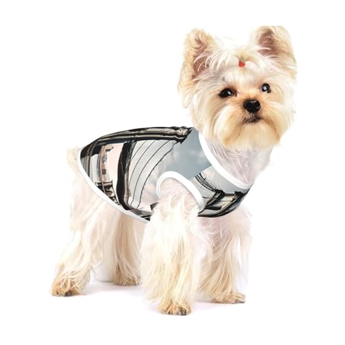 Brooklyn Bridge S Print Leichtes Tanktop für Hunde, Hunde-Shirts für kleine Hunde, dehnbare T-Shirts, ärmellose Weste von GaxfjRu