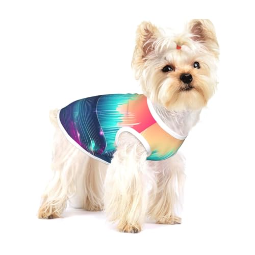 Coole Musik-T-Shirts mit Schallwellen-Druck für kleine Hunde, modisches Hemd, atmungsaktiv, ärmellos für kleine Hunde Coole Musik-T-Shirts mit Schallwellen-Druck für kleine Hunde, modisches Hemd, atmungsaktiv, ärmellos für kleine Hunde von GaxfjRu