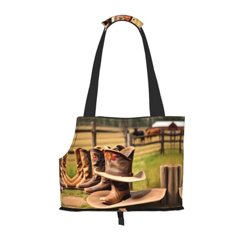 Cowgirl-Stiefeltasche mit Bauernhofaufdruck, für kleine Hunde, Katzen und Kaninchen Cowgirl-Stiefeltasche mit Bauernhofaufdruck, für kleine Hunde, Katzen und Kaninchen von GaxfjRu