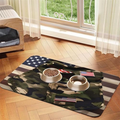 Dschungel-Flagge, rutschfest, saugfähig, für Hunde und Katzen, mit Gummiunterseite von GaxfjRu