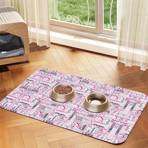 Gymnastikmatte für Hunde, Katzen, saugfähig, rutschfest, PU-Leder, Gummiunterseite, Rosa Gymnastikmatte für Hunde, Katzen, saugfähig, rutschfest, PU-Leder, Gummiunterseite, Rosa von GaxfjRu