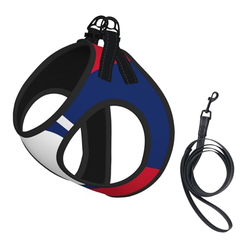 Hundegeschirr und Leine, Motiv: Flagge von Laos, reflektierend, verstellbar, Welpenweste für kleine, mittelgroße und große Hunde, Katzen Hundegeschirr und Leine, Motiv: Flagge von Laos, reflektierend, verstellbar, Welpenweste für kleine, mittelgroße und große Hunde, Katzen von GaxfjRu