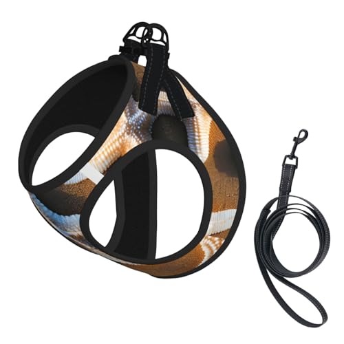 Hundegeschirr und Leine, Set mit Seestern-Stranddruck, reflektierend, verstellbar, Welpenweste für kleine, mittelgroße und große Hunde, Katzen Hundegeschirr und Leine, Set mit Seestern-Stranddruck, reflektierend, verstellbar, Welpenweste für kleine, mittelgroße und große Hunde, Katzen von GaxfjRu