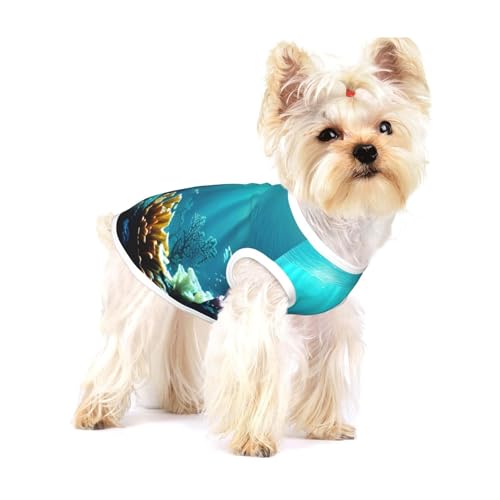 Leichtes Tanktop für Hunde, Hunde-Shirts für kleine Hunde, dehnbar, ärmellos von GaxfjRu