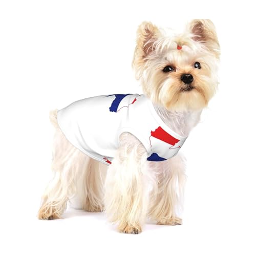 Leichtes Tanktop für Hunde, mit Thailand-Flagge, für kleine Hunde, dehnbar, ärmellos Leichtes Tanktop für Hunde, mit Thailand-Flagge, für kleine Hunde, dehnbar, ärmellos von GaxfjRu