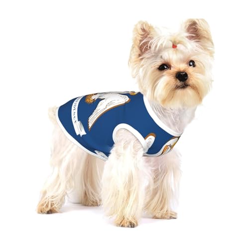 Leichtes Tanktop mit Louisiana-Flagge für Hunde, Hunde-Shirts für kleine Hunde, dehnbare T-Shirts, ärmellose Weste von GaxfjRu